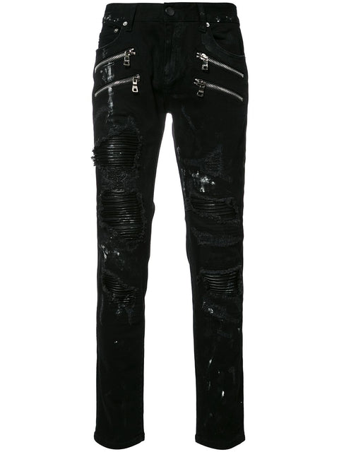 HAN ZIPPER JEANS (BLACK)