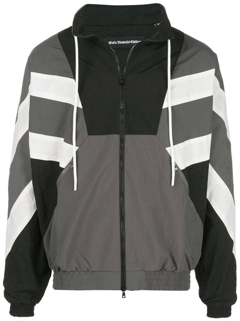 SUPERSTAR WARM UP JACKET (CHARCOAL/BLACK)