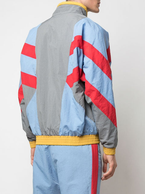 SUPERSTAR WARM UP JACKET (LIGHT BLUE/RED)