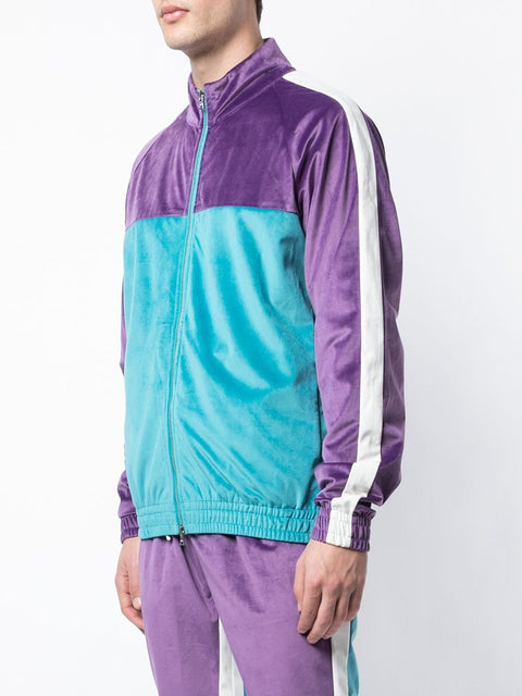 RETRO CLASSIC JACKET (PURPLE/TURQUOISE)