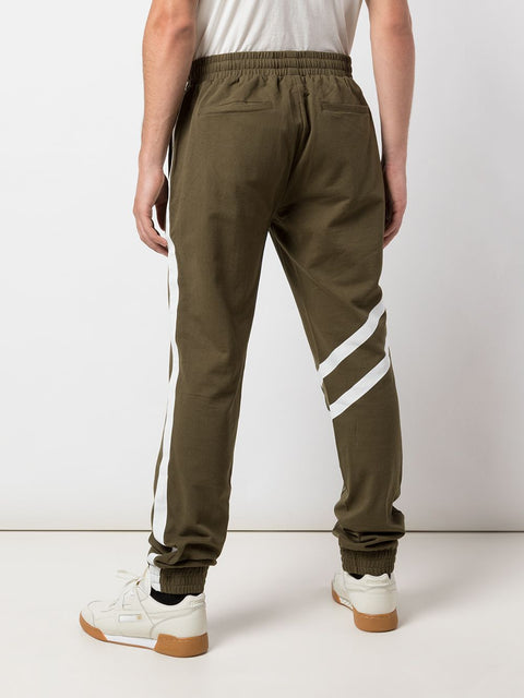 BLOCKED PANTS (ARMY GREEN/WHITE)