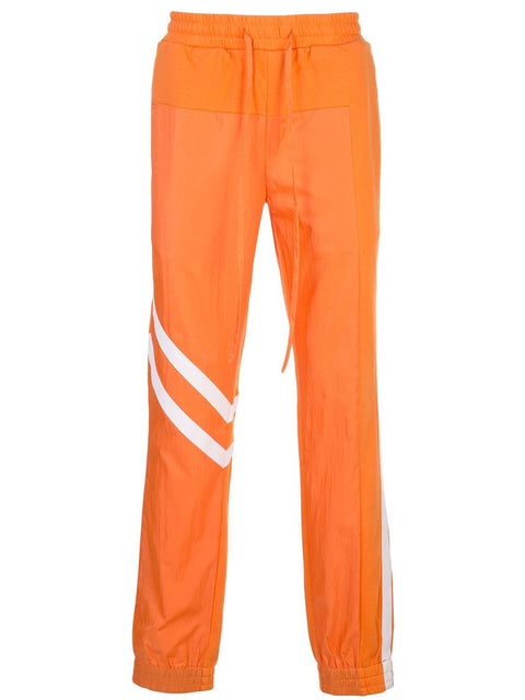 BLOCKED PANTS (ORANGE/WHITE)