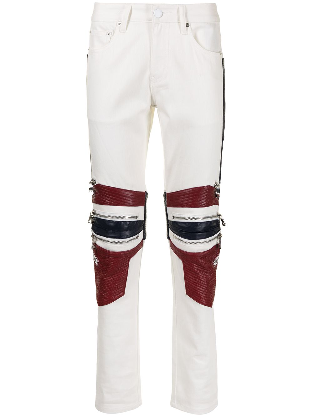 Mens Jeans Biker Jeans With Red Stripe MENS THE SHOW BIKER JEANS