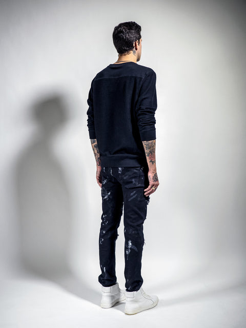 HAN ZIPPER JEANS (BLACK)
