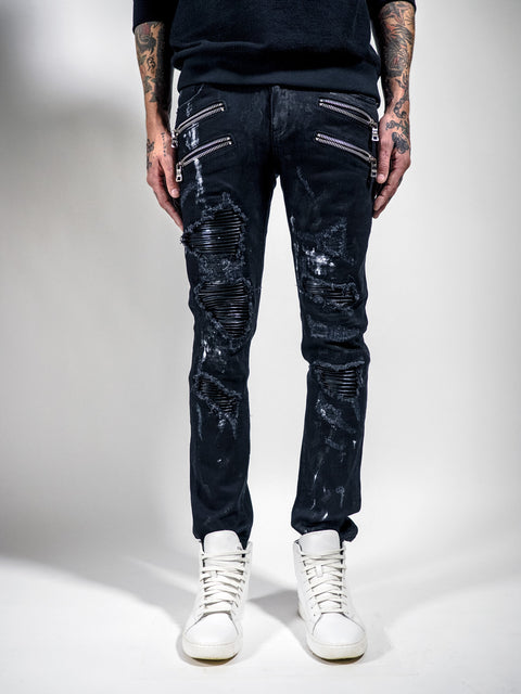 HAN ZIPPER JEANS (BLACK)