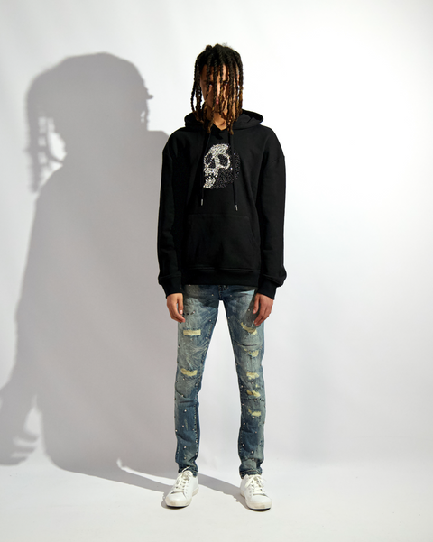 SKULL HOODIE BLACK