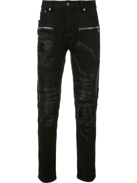 FERDINAND BIKER JEANS (BLACK)