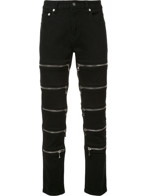 MAARAVI ZIPPER JEANS (BLACK)