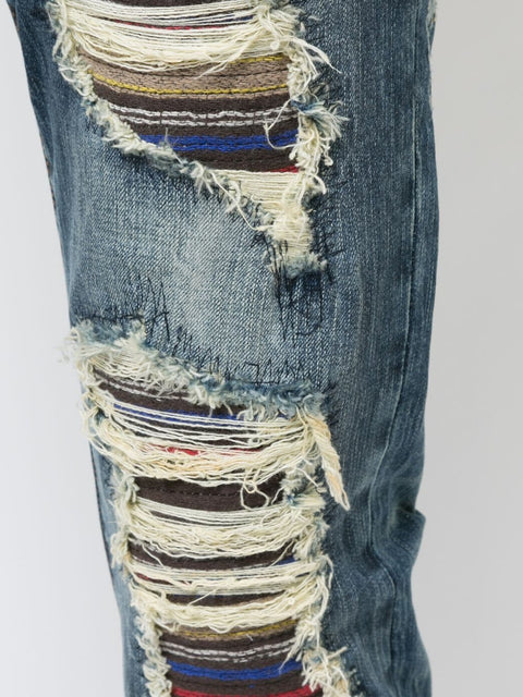 SOTTO COPERTURA BLUE/STRIPE JEANS