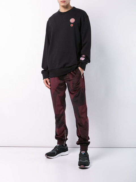 ABSTRACT JOGGER (BURGUNDY)