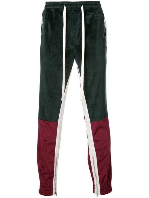 VARSITY JOGGER (GREEN/BURGUNDY)