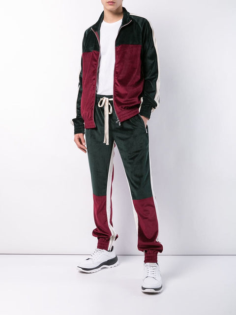 VARSITY JOGGER (GREEN/BURGUNDY)