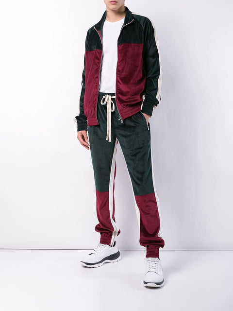 VARSITY ZIP (GREEN/BURGUNDY)