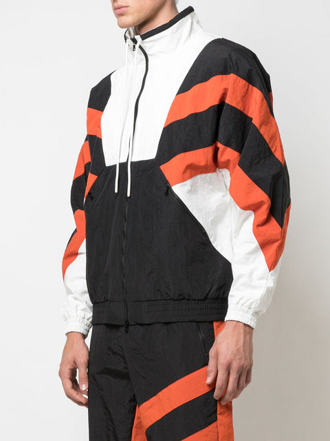 SUPERSTAR WARM UP JACKET (ORANGE/WHITE)