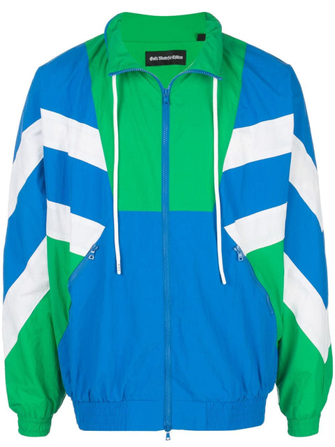 SUPERSTAR WARM UP JACKET (GREEN/BLUE)