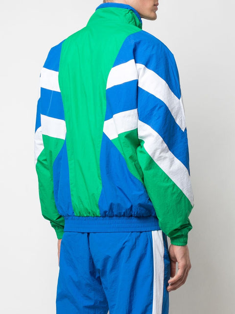 SUPERSTAR WARM UP JACKET (GREEN/BLUE)