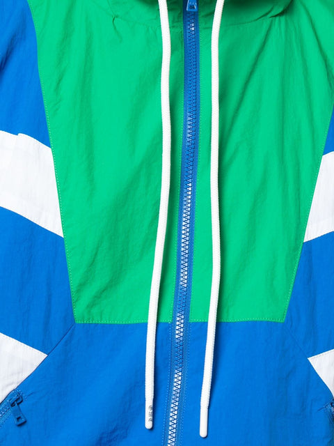 SUPERSTAR WARM UP JACKET (GREEN/BLUE)