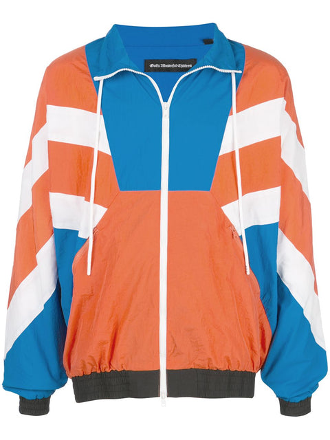 SUPERSTAR WARM UP JACKET (ORANGE/BLUE)