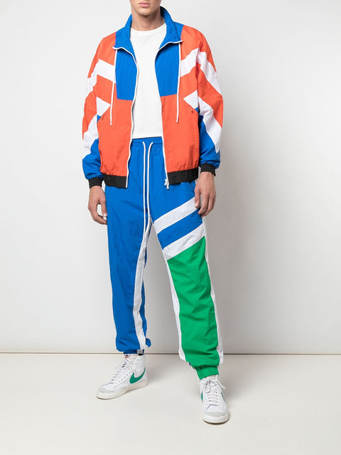 SUPERSTAR WARM UP JACKET (ORANGE/BLUE)