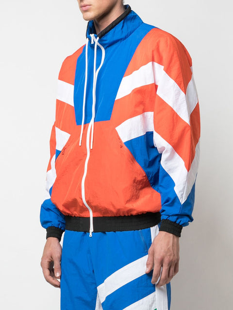 SUPERSTAR WARM UP JACKET (ORANGE/BLUE)