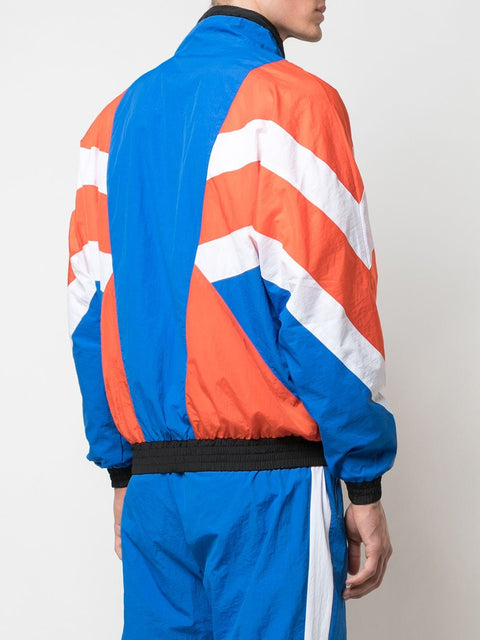 SUPERSTAR WARM UP JACKET (ORANGE/BLUE)