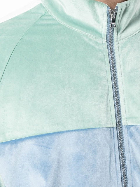 RETRO CLASSIC JACKET (LIME/BLUE)