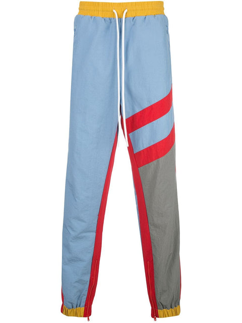 SUPERSTAR WARM UP PANT (LIGHT BLUE/RED)