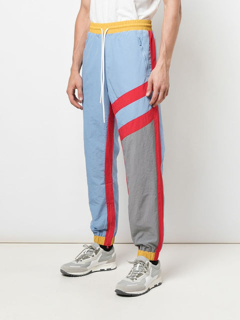 SUPERSTAR WARM UP PANT (LIGHT BLUE/RED)