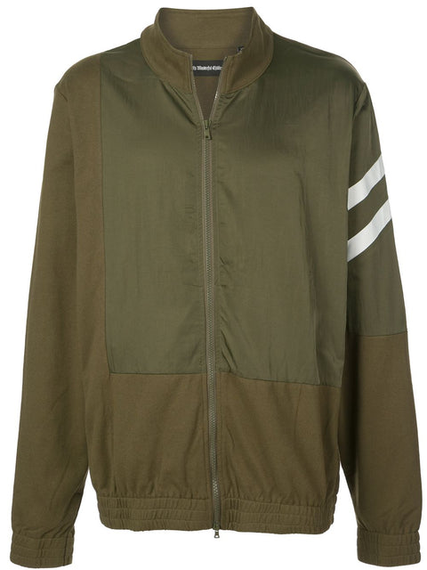 BLOCKED JACKET (ARMY GREEN/WHITE)