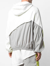 TERRY MIX COLOR BLOCK JACKET (WHITE/GREY/LIME)