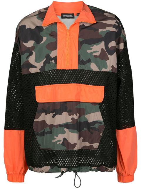 MESH MIX ANORAK (CAMO/BLACK/ORANGE)