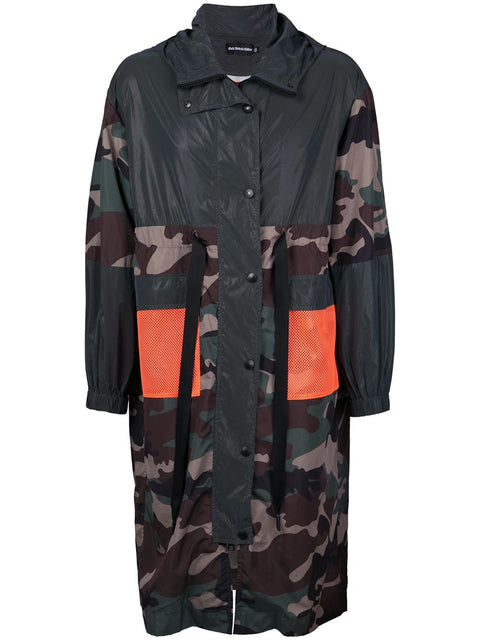 EXTENDED MESH BACK PARKA (CAMO/BLACK/ORANGE)