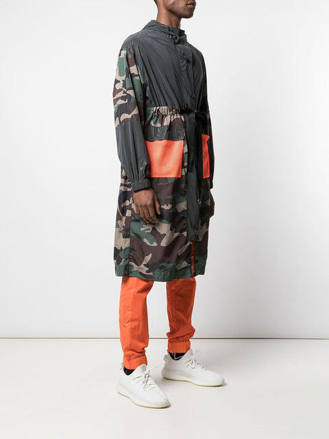 EXTENDED MESH BACK PARKA (CAMO/BLACK/ORANGE)