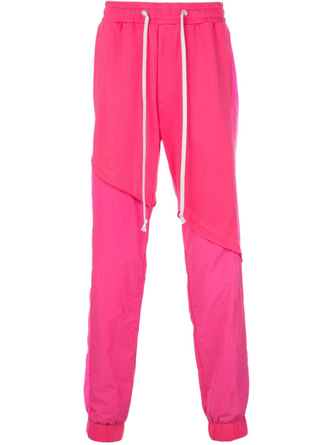 TERRY MIX TONAL JOGGER (HOT PINK)