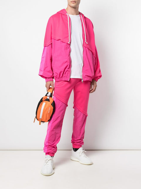 TERRY MIX TONAL JOGGER (HOT PINK)