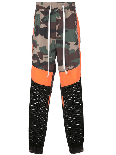 MESH MIX JOGGER (CAMO/BLACK/ORANGE)