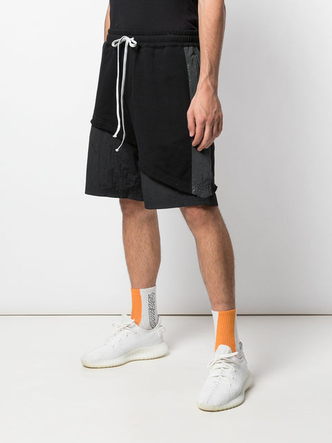 TERRY MIX TONAL SHORT (BLACK)