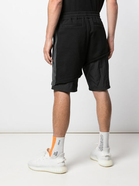 TERRY MIX TONAL SHORT (BLACK)